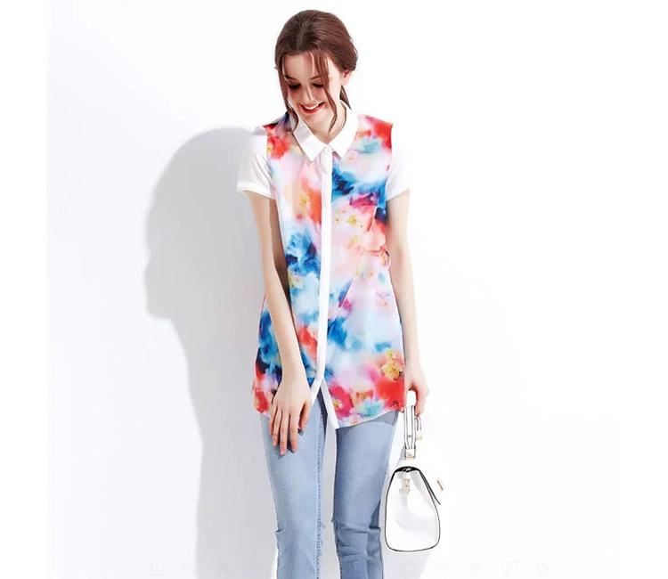 WT6137 Colourful Top As Picture